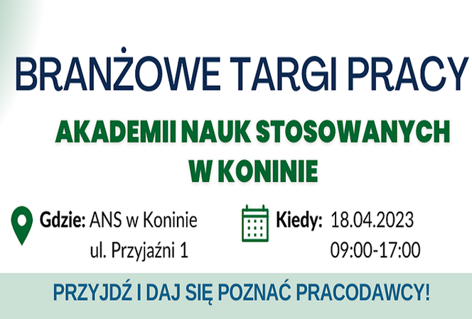 Pierwsze organizowane przez ANS w Koninie targi pracy