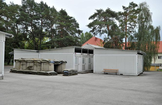 Kontenery mieszkalne w Centrum Przygotowań do Misji Zagranicznych w Kielcach