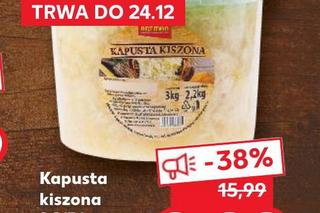 Kapusta kiszona 9,99 zł/3 kg/1 opak