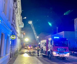 Pożar na Słowiańskiej w Lesznie