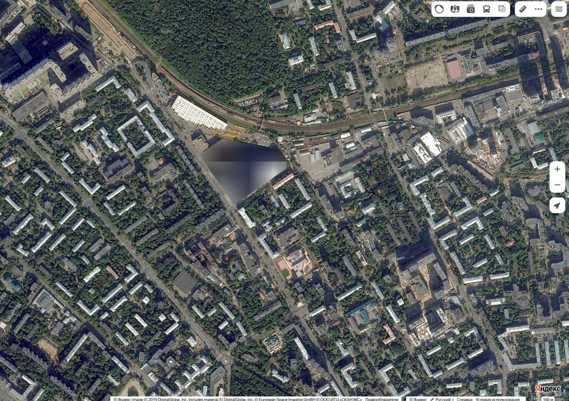 Moskwa na mapach Yandex