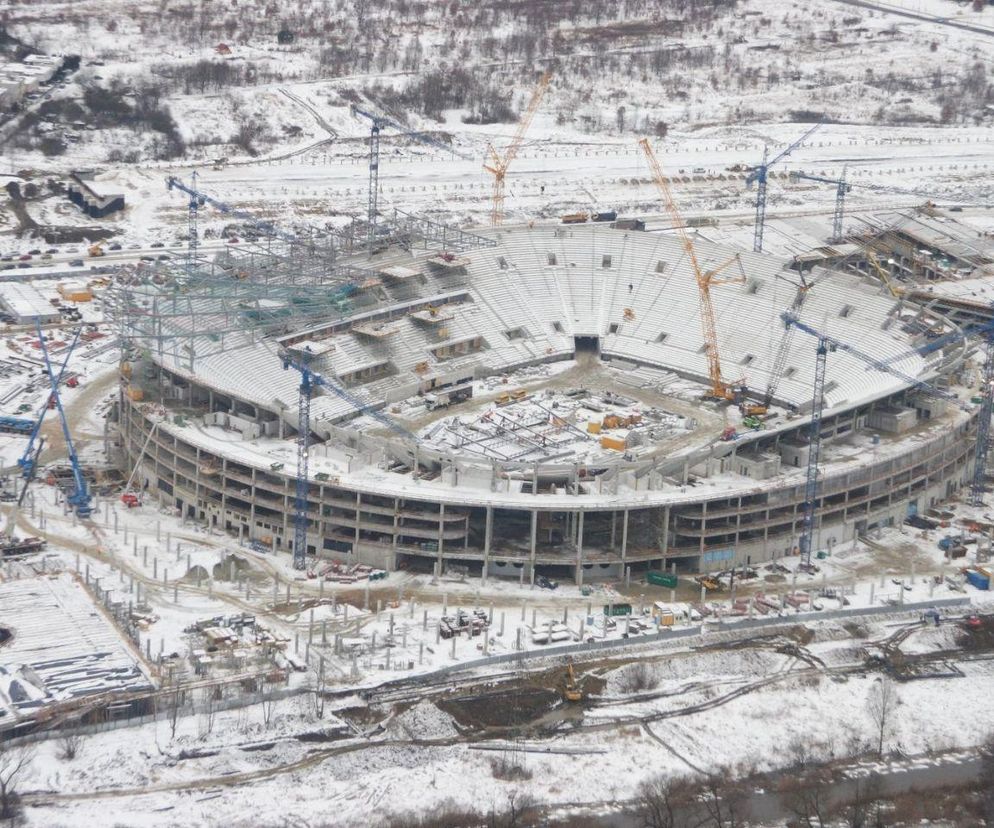 Tak wyglądała budowa największego stadionu we Wrocławiu