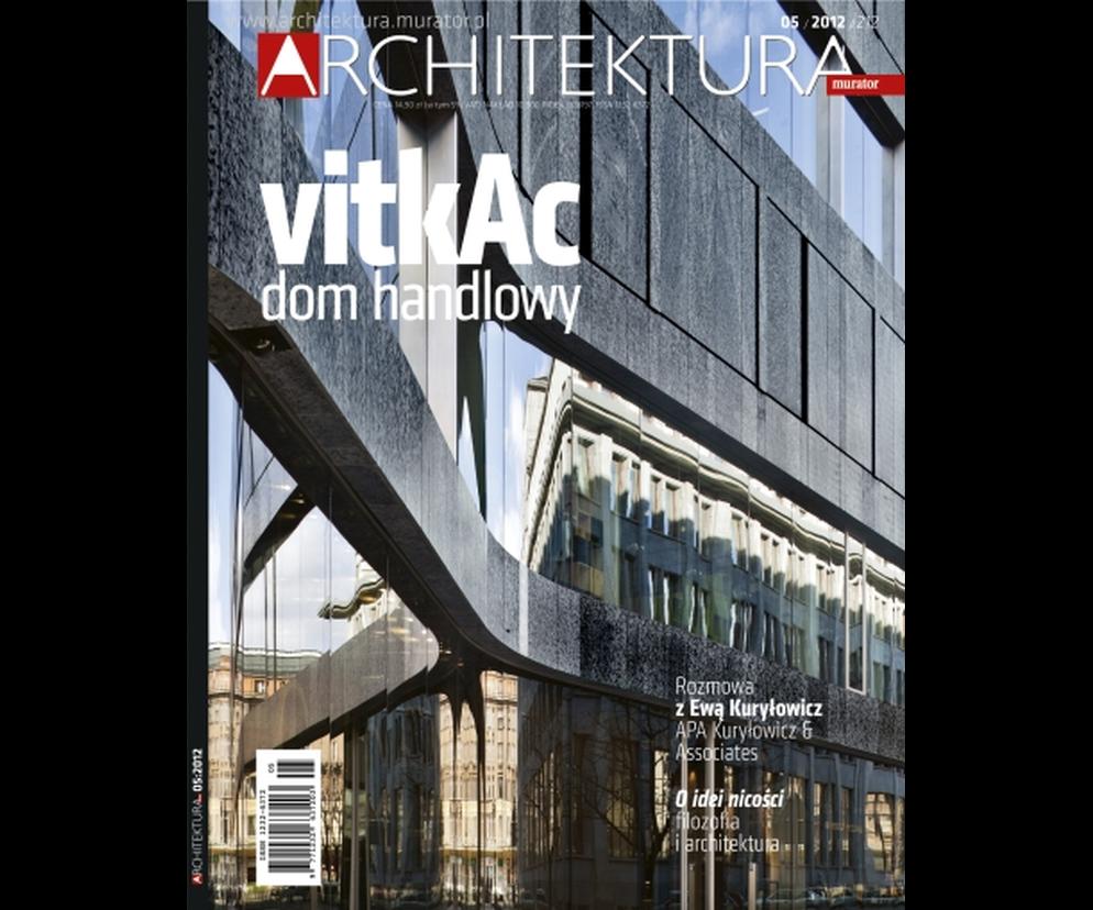 Okładka Miesięcznik Architektura 05/2012