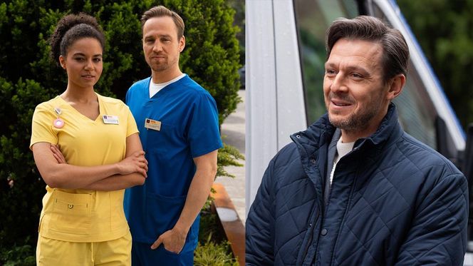 Na dobre i na złe. Maria Malewicz (Sylwia Achu), Michał Wilczewski (Mateusz Janicki), Jakub Dobry (Mateusz Kmiecik)