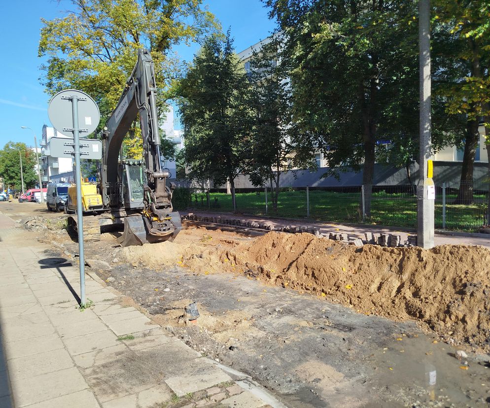 Wznowienie robót drogowych na ulicy Błonie w Siedlcach 