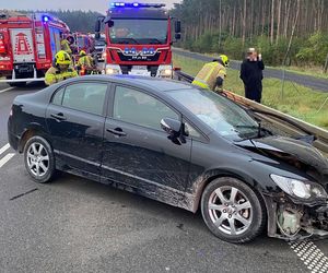 Wypadek dwóch aut w Lesznie