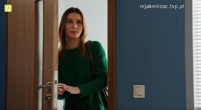M jak miłość odc. 1732. Justyna (Magdalena Wieczorek), siostra Kasi