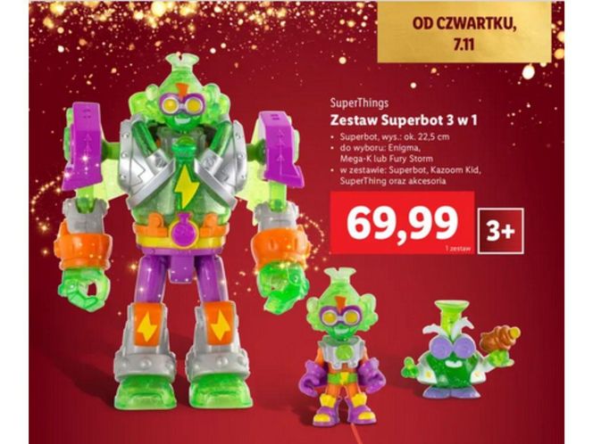 Lidl, SuperThings zestaw Superbot 3w1, 69,99 zł