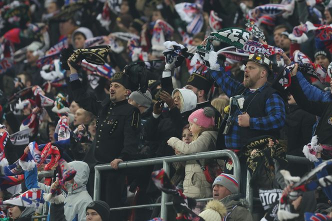 Kibice na meczu Górnik Zabrze - Lech Poznań