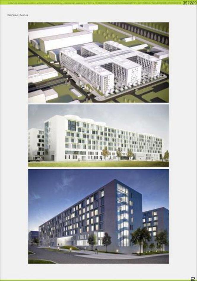 wizualizacja szpitala pediatrycznego warszawskiego uniwersytetu medycznego
