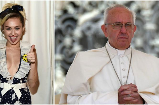 Miley Cyrus i papież Franciszek apelują o pokój na świecie