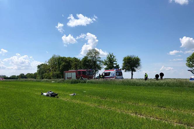 Koszmarny wypadek w Kończewicach pod Chełmżą. Nie żyje młody motocyklista