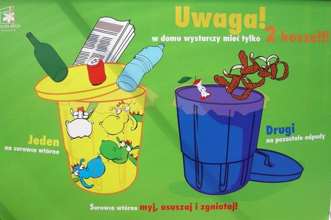 Segregacja śmieci w Krakowie
