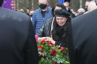 Ewa Krawczyk na pogrzebie męża Krzysztofa Krawczyka