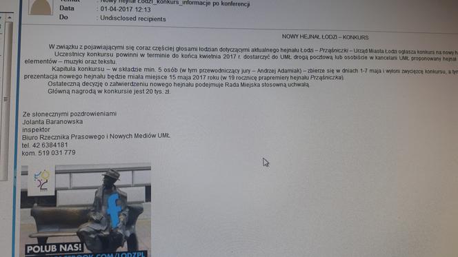 Czy Łódź będzie miała nowy hejnał ?