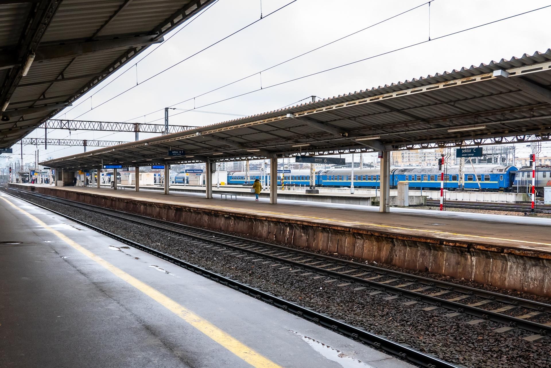 Dworzec PKP Warszawa Wschodnia przed przebudową w ramach remontu linii średnicowej