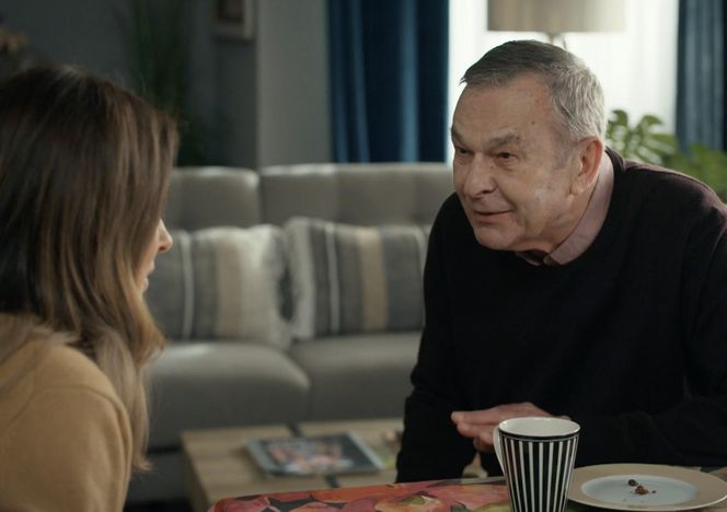 Barwy szczęścia odc. 3195. Kasia (Katarzyna Glinka), Czesław (Marian Jaskulski)