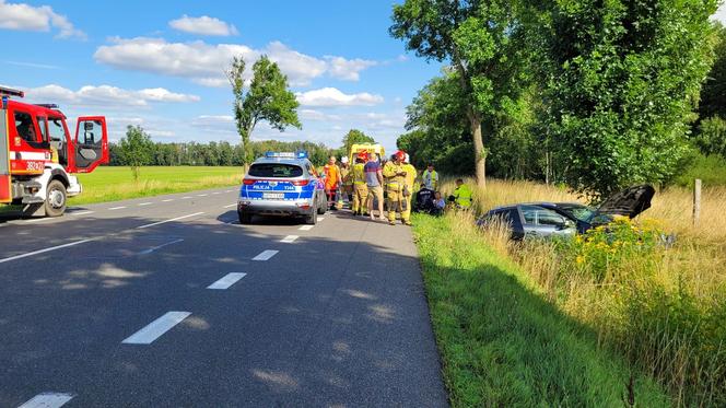 Wpadek na DK2 w pobliżu Zbuczyna