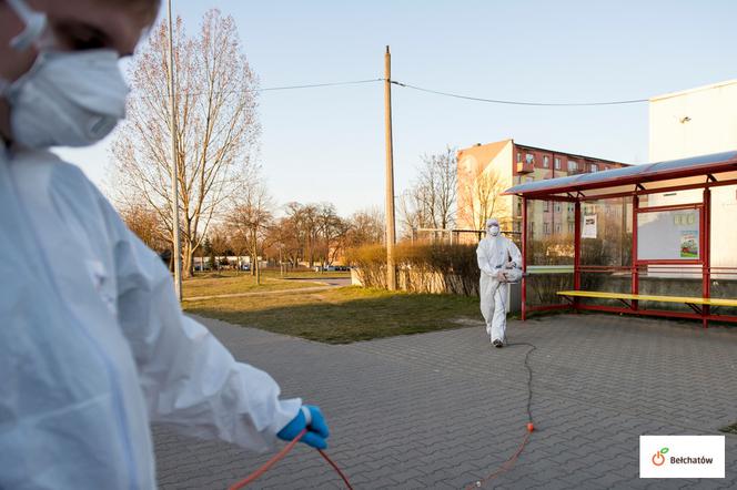 Koronawirus w Bełchatowie. Tak miasto walczy z zarazą: AKCJA - DEZYNFEKCJA! 