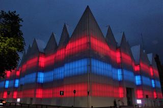 Pokaz iluminacji Filharmonii w Szczecinie z okazji Święta Muzyki