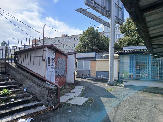 Dawne targowisko przy ul. Kopińskiej w Warszawie