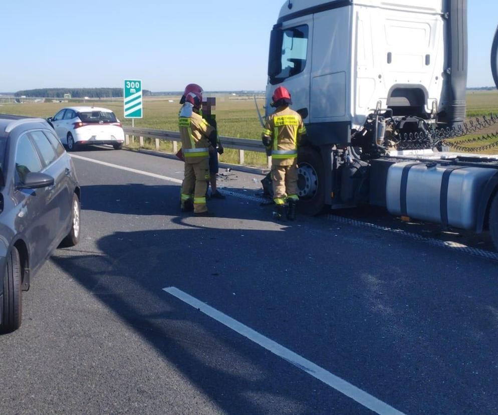 Wypadek na S5 koło Leszna. Jedna osoba poszkodowana