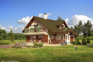 Projekt domu C358 Małe ranczo z katalogu Muratora - wizualizacje, plany, rysunek