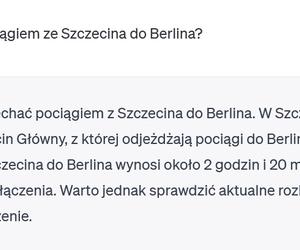 Chat GPT o Szczecinie 