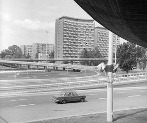 Budowa Trasy Łazienkowskiej w Warszawie 1974