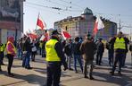 Protest rolników na Placu Zawiszy w Warszawie