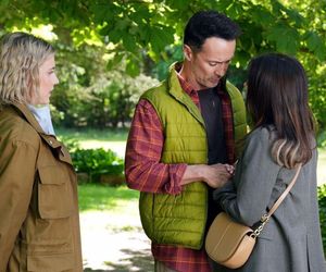 Barwy szczęścia odc. 3253. Janka (Oliwia Drożdżyk), Mariusz (Rafał Cieszyński), Kasia (Katarzyna Glinka)