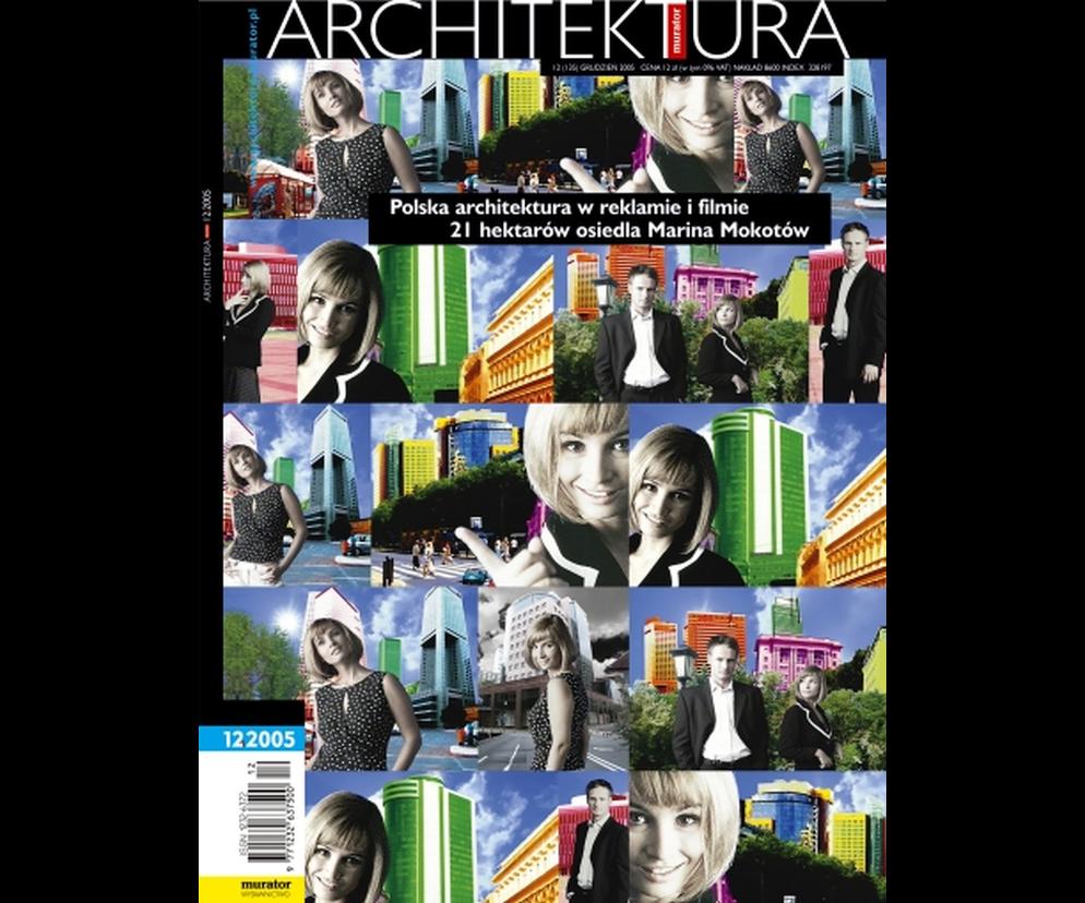 Okładka Miesięcznik Architektura 12/2005