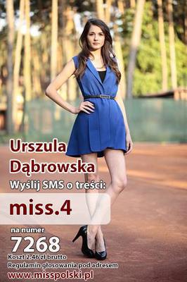 Wybory miss polski 2014 Urszula Dąbrowska
