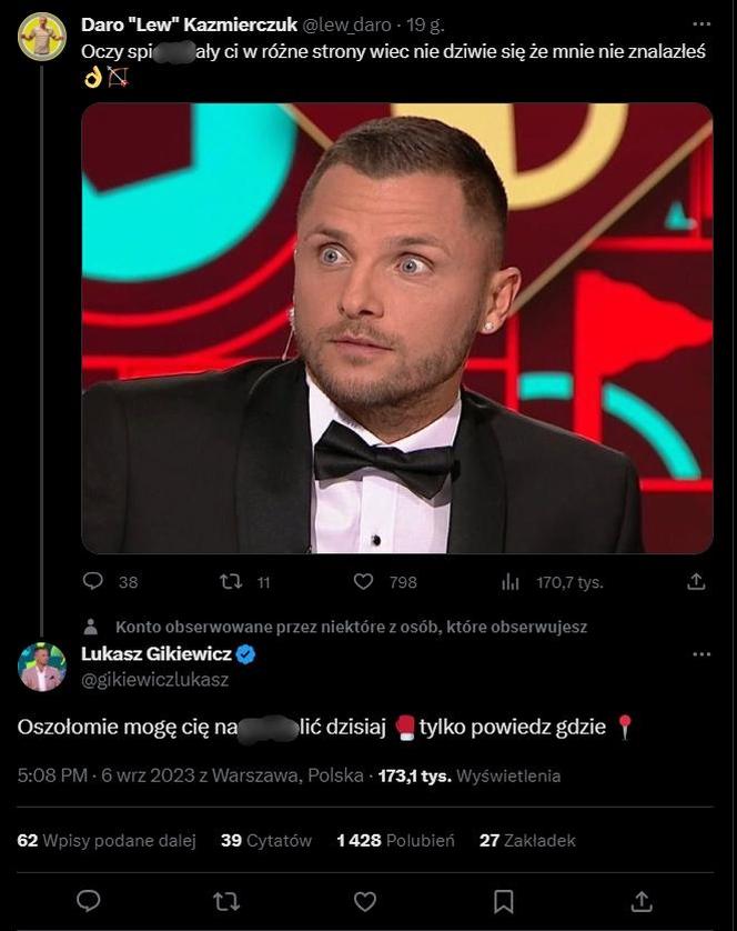 Daro Lew i Łukasz Gikiewicz na Twitterze