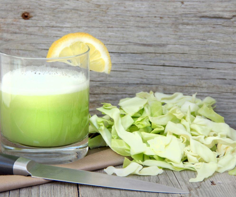 sok z białej kapusty