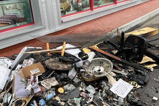 Pożar w galerii handlowej w Nowym Sączu. Płonęło stoisko cenionego zegarmistrza