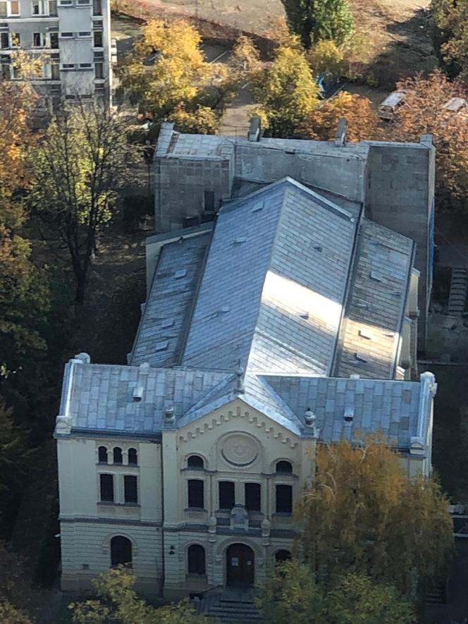 Remont dachu synagogi