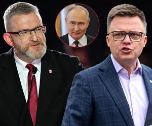 „Jak idzie wdeptywanie w ziemię Włodzimierza Putina?” Nagłe pytanie Brauna do Hołowni