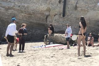 Chris Martin i Dakota Johnson na plaży