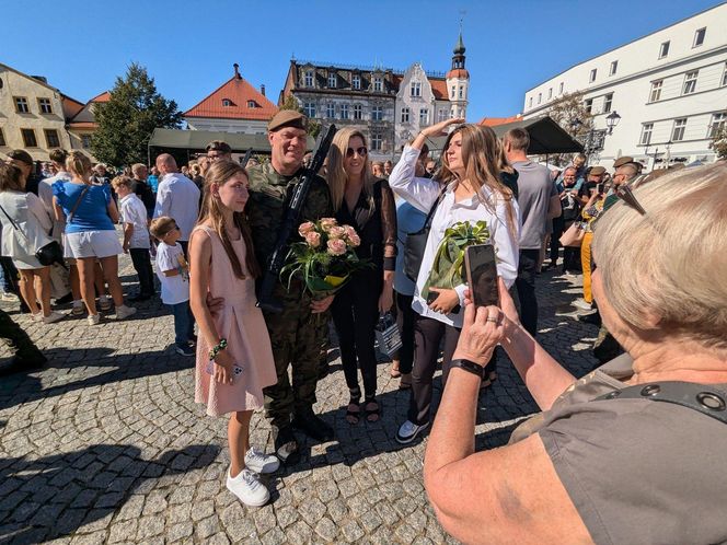 Przysięga żołnierzy WOT w Tarnowskich Górach