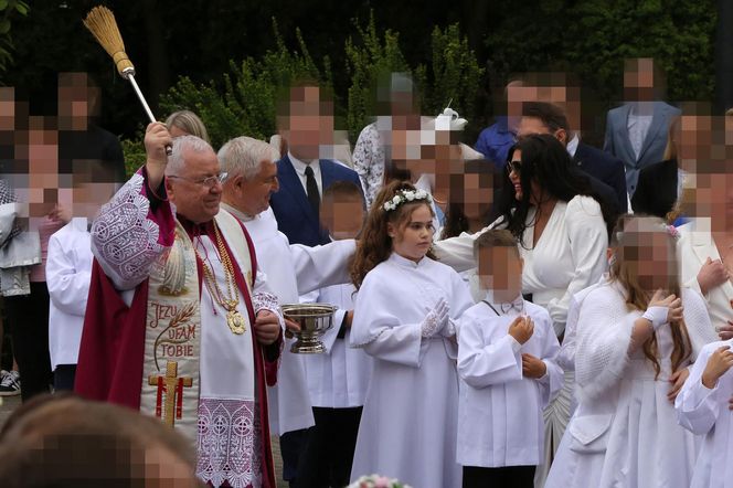 Iwona Węgrowska wyprawiła córce komunię