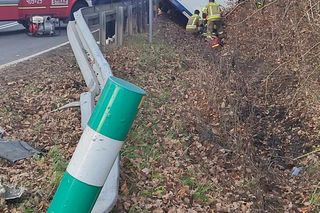 Poważny wypadek autobusu zastępczego transportu kolejowego