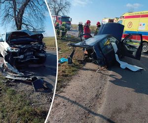 Potworny wypadek pod Siedlcami. Auto rozpadło się na pół!