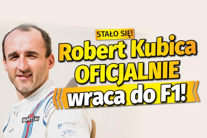 Robert Kubica OFICJALNIE wraca do Formuły 1!