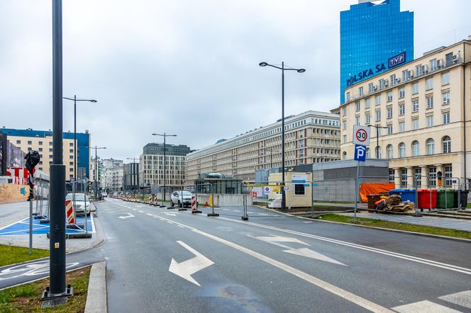 Parking podziemny pod placem Powstańców Warszawy w Warszawie