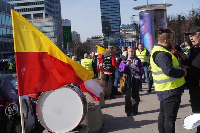 Strajk taksówkarzy w Warszawie (27.03)