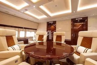 Luksusowy samolot Trumpa! Złote ściany, luksus aż kapie!