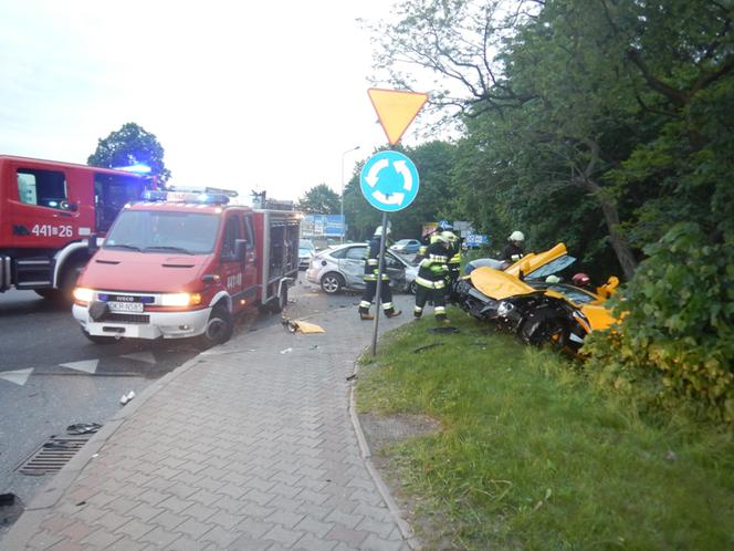 Wypadek McLarena w Krapkowicach