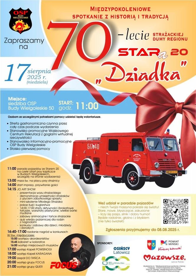 DZIADEK - strażacka legenda kończy 70 lat!