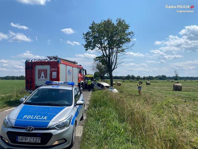 Tragedia na drodze. 36-latek zjechał z drogi i uderzył w drzewo. Mężczyzna nie żyje